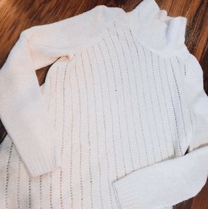 Lou & Grey white turtle neck sweater